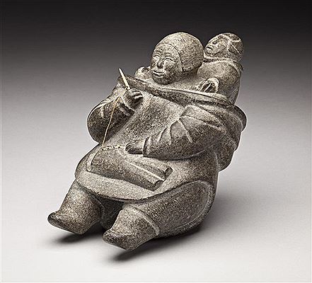 Mother and Child, Sewing a Child's Pants by Mary Papigatok - Auction record, sale price, and art valuation. Compare with similar artists and explore comparable artworks.
