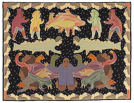 Sample artwork by Victoria Mamnguqsualuk (Born 1930), known for mixed media - View similar artists and auction records