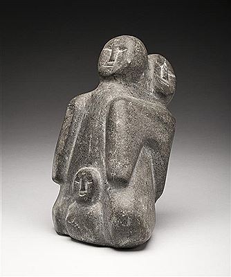 Sample artwork by Mary Kahootsuak Miki (1920 - 1993), known for inuit sculpture and stone carving - View similar artists and auction records