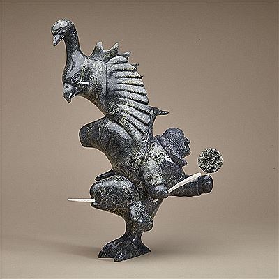 Sample artwork by Pudlalik Shaa (Born 1965), known for sculpture - View similar artists and auction records