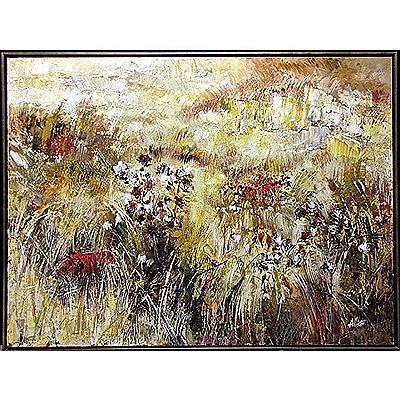 Untitled (Landscape with FLowers) by William Allister - Auction record, sale price, and art valuation. Compare with similar artists and explore comparable artworks.