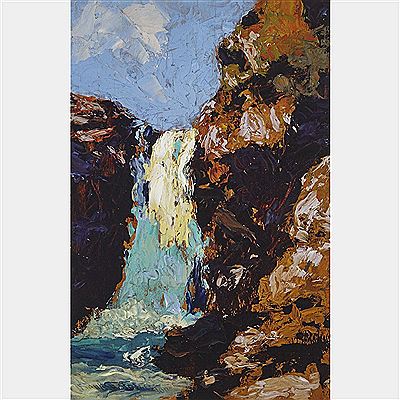 WATERFALL, ALGOMA, 1920 by Frank (Franz) Hans Johnston - Auction record, sale price, and art valuation. Compare with similar artists and explore comparable artworks.