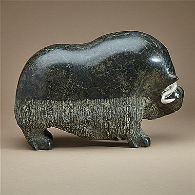 MUSK OX by Seepee Ipeelie - Auction record, sale price, and art valuation. Compare with similar artists and explore comparable artworks.