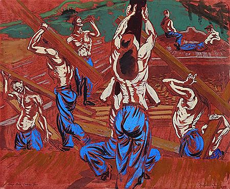 Unloading the Timber, Camden Town by Christopher Perkins - Auction record, sale price, and art valuation. Compare with similar artists and explore comparable artworks.