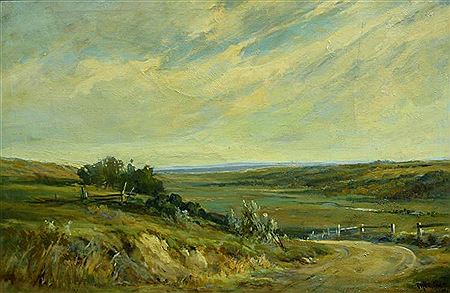 Sample artwork by Augustus Frederick Lafosse Kenderdine (1870 - 1947), known for landscape, indian portrait painting - View similar artists and auction records