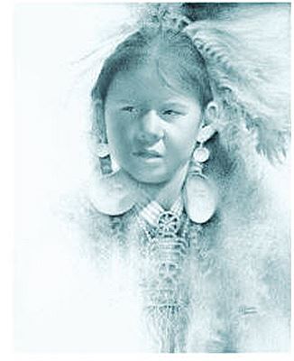 Pow-Wow Dancer at the Grand Entry