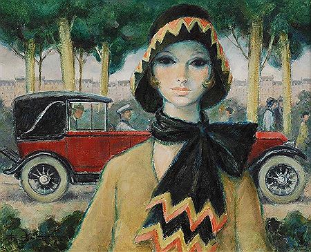 "La voiture rouge" - Das rote Auto
