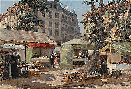 Sample artwork by Leon Cugnet (19/20th century), known for painting - View similar artists and auction records