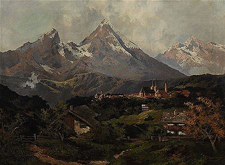 "Berchtesgaden mit Watzmann" by Theodor Otto Michael Guggenberger - Auction record, sale price, and art valuation. Compare with similar artists and explore comparable artworks.