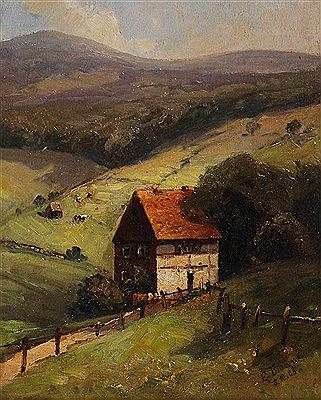 Thuringian countryside by Erwin Braune - Auction record, sale price, and art valuation. Compare with similar artists and explore comparable artworks.