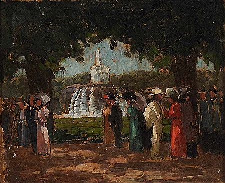"Die Fontaine auf dem Schießplatz Stuttgart"