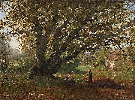 Bauernszene unter großem Baum by Adolphe Jean Louis Thomas - Auction record, sale price, and art valuation. Compare with similar artists and explore comparable artworks.