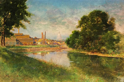 Sample artwork by De Lancey Walker Gill (1859 - 1940), known for sketch artist-surveys, illustration - View similar artists and auction records