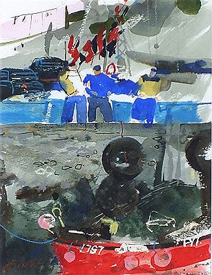 ‘Fishermen I’ by Jessica Bright - Auction record, sale price, and art valuation. Compare with similar artists and explore comparable artworks.
