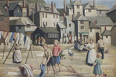 Washday, the Wharf St Ives