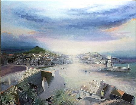 Sample artwork by David Andrew (Born 1934), known for visionary landscape painting, still life - View similar artists and auction records