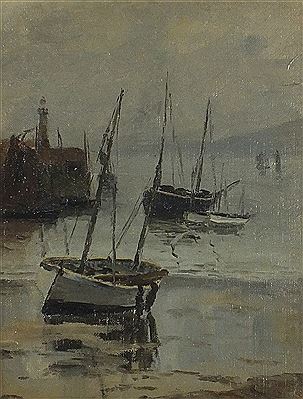 Misty morning St Ives Harbour