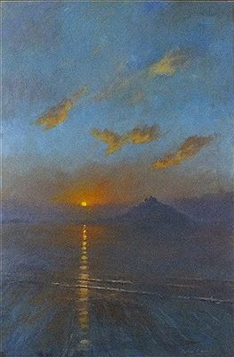 'New Day Dawn St Michael's Mount' by Stephen Cummins - Auction record, sale price, and art valuation. Compare with similar artists and explore comparable artworks.