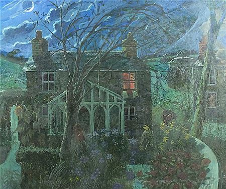 'Cottage by Moonlight'