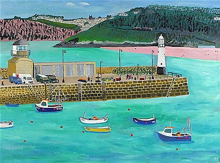 'A Fine Spring Morning St Ives Harbour'