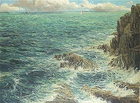 'Atlantic swell near Pendeen' (Cornwall)