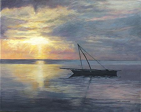 Sample artwork by Maggie Underwood (Born 1947), known for painting - View similar artists and auction records
