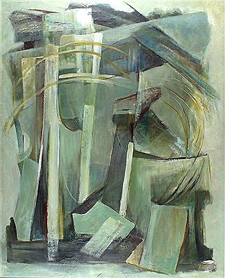 Sample artwork by Alixe Jean Shearer Armstrong (1894 - 1983), known for jungle animals, portraits, landscapes, city scenes, geometrics, still life - View similar artists and auction records