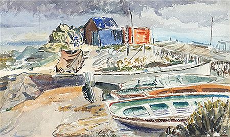 HARBOUR WITH FIGURES