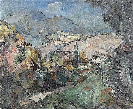 "Pfälzer Berglandschaft (bei Albersweiler)". by Walter Eimer - Auction record, sale price, and art valuation. Compare with similar artists and explore comparable artworks.