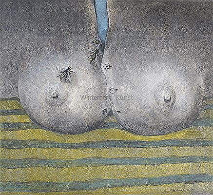 Wespen auf weiblicher Brust. by Walter Heckmann - Auction record, sale price, and art valuation. Compare with similar artists and explore comparable artworks.