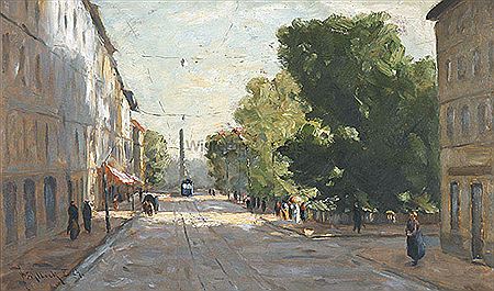 Münchner Straßenszene.