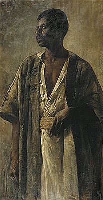 Stehender Afrikaner in einheimischer Tracht. by Franz Wallischeck - Auction record, sale price, and art valuation. Compare with similar artists and explore comparable artworks.