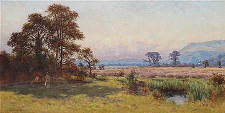 Pastoral landscape by Josiah Clinton Jones - Auction record, sale price, and art valuation. Compare with similar artists and explore comparable artworks.