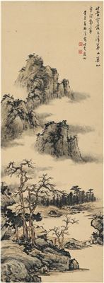 STREAM AND MOUNTAIN IN THE AUTUMN