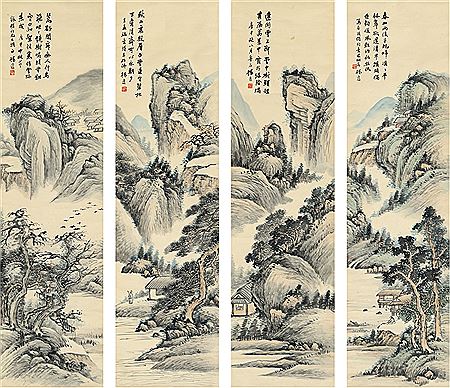LANDSCAPE OF FOUR SEASONS (4) by Yi Yang - Auction record, sale price, and art valuation. Compare with similar artists and explore comparable artworks.