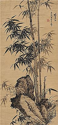 BAMBOO AND ROCK