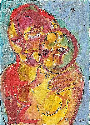 Mother and child by Alisa Nahor - Auction record, sale price, and art valuation. Compare with similar artists and explore comparable artworks.