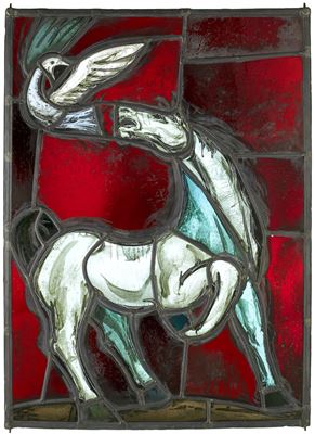 Pferd und Taube