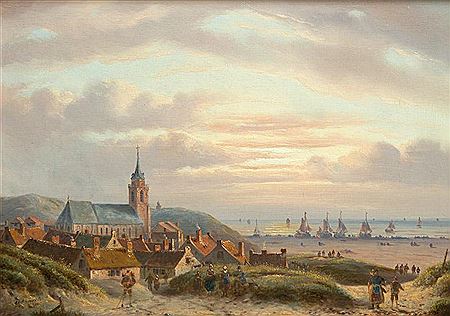 'Gezicht op Scheveningen' by Carl Eduard Ahrendts - Auction record, sale price, and art valuation. Compare with similar artists and explore comparable artworks.