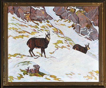 "Gemsen im Gebirge" by Eugen Ludwig Hoss - Auction record, sale price, and art valuation. Compare with similar artists and explore comparable artworks.