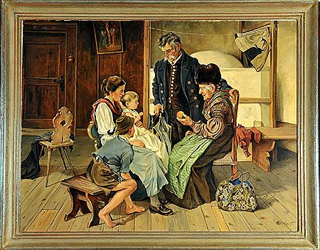 "Der Besuch der Großeltern" by Otto Keck - Auction record, sale price, and art valuation. Compare with similar artists and explore comparable artworks.