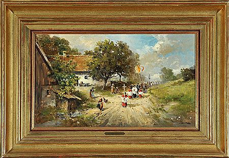 "Fronleichnamsprozession" by Otto Kock - Auction record, sale price, and art valuation. Compare with similar artists and explore comparable artworks.