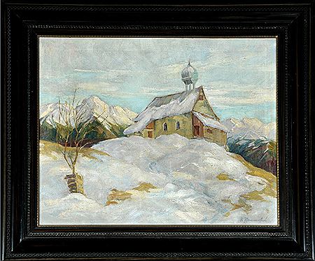 "Allgäuer Bergkirchlein" by Rudolf Pfannenstiel - Auction record, sale price, and art valuation. Compare with similar artists and explore comparable artworks.