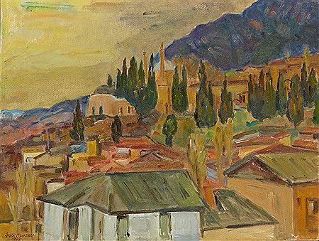 Paysage, 1988 by Sefik Bursali - Auction record, sale price, and art valuation. Compare with similar artists and explore comparable artworks.