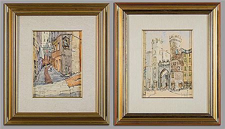 'Vico Vegetti' e 'Porta Soprana' (2) by Guido Hanset - Auction record, sale price, and art valuation. Compare with similar artists and explore comparable artworks.