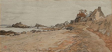 Plage de Roc'h Hir à Loguivy by Lucien Ott - Auction record, sale price, and art valuation. Compare with similar artists and explore comparable artworks.