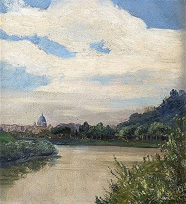 The River Tiber at the Flaminio, 1946