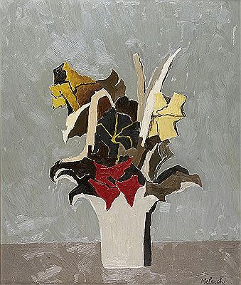 Vase with flowers, 1955