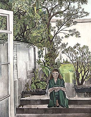 Girl in a Garden