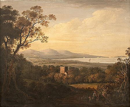 A View of Shanganagh Castle, with Killiney beyond